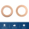 sourcing map 20 Pieces 14 mm Flat Washers Seal Copper