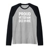 VETERAN DEI HIRE, Diversity, Equity, Inclusion, Military Raglan Baseball Tee