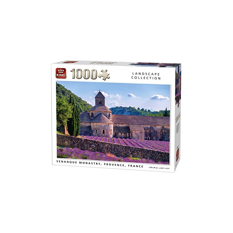 King 5663 Senanque Monastry Provence France Jigsaw Puzzle 1000-Piece, 68
