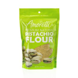 Amoretti Premium Natural Pistachio Flour, 1 Pound