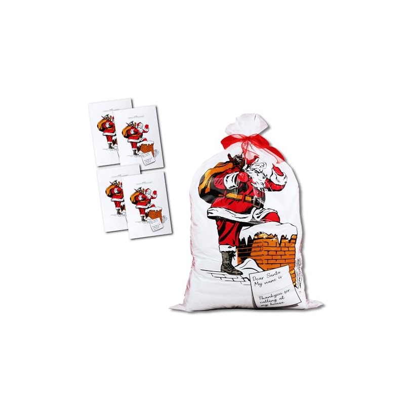 eBuyGB Large Stocking Bag for Presents & Gifts (Pack of