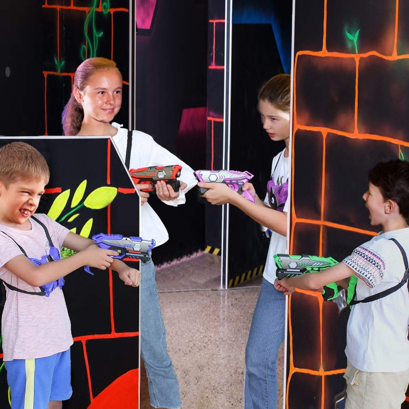 TINOTEEN Laser Tag Guns Set with Vests, Infrared Guns Set