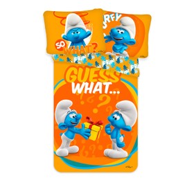 Les Schtroumpfs - Baby Cotton Duvet Cover - Duvet Cover 100 x 135 cm + Pillowcase 40 x 60 cm