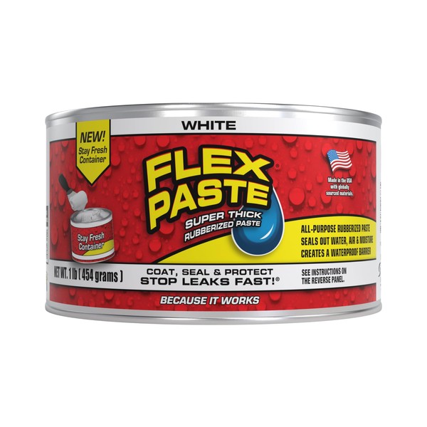 Flex Paste Flex Paste, Half-Quart, White, Waterproof Paintable Putty, Spackle