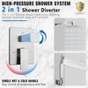 10 Inch Rainfall Shower System - Wall Mounted Complete Combo