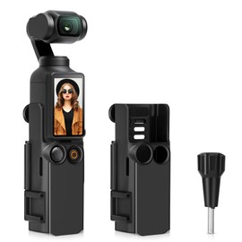 Extension Adapter Holder for DJI Osmo Pocket 3 Accessories, Foldable Double Hook Adapter, Base Mount with Backpack Clamp and Bicycle Clip for Osmo Pocket 3 Gimbal Camera (Camera Not Included)