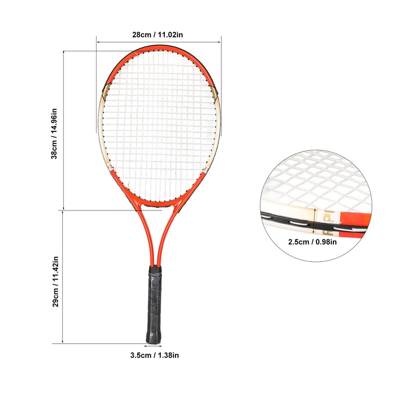 REGAIL Adult Tennis Racket 27in Aluminum Alloy Lightweight Recreational Racket