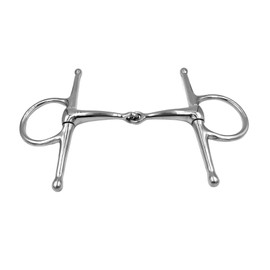 Equine Smile ES0071 Snaffle Bit Simple Broken Stainless Steel Bit Thickness 16 mm (13.5 cm)