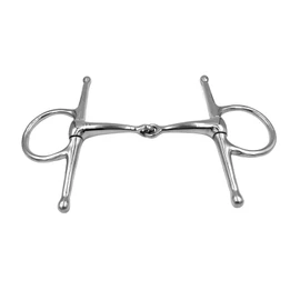 Equine Smile ES0071 Snaffle Bit Simple Broken Stainless Steel Bit Thickness 16 mm (13.5 cm)