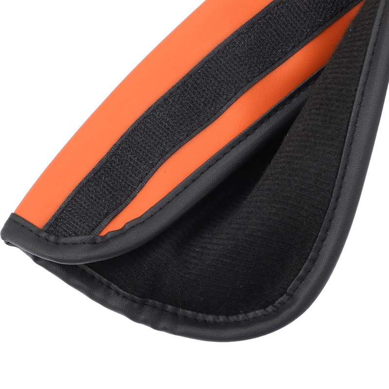 X AUTOHAUX 2pcs Universal Seat Belt Shoulder Pad Faux Leather