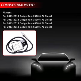 YINAVAGAD 68085740AA 5WK96730 Outlet NOx Sensor for Dodge Ram 2500/3500/4500/5500 6.7L Diesel 2013-2018, Downstream Outlet Nitrogen Oxide Sensor Replaces 68085740AB