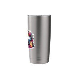 Spa Bubble Bath Lover Cat Cottagecore Floral Anime Stainless Steel Insulated Tumbler