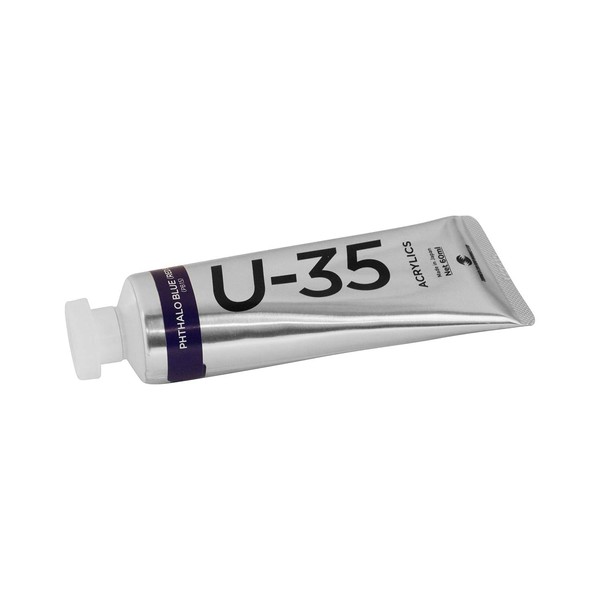 Turner Color UA060471 U-35 Acrylic, Phthalo Blue (Red Shade), 2.4