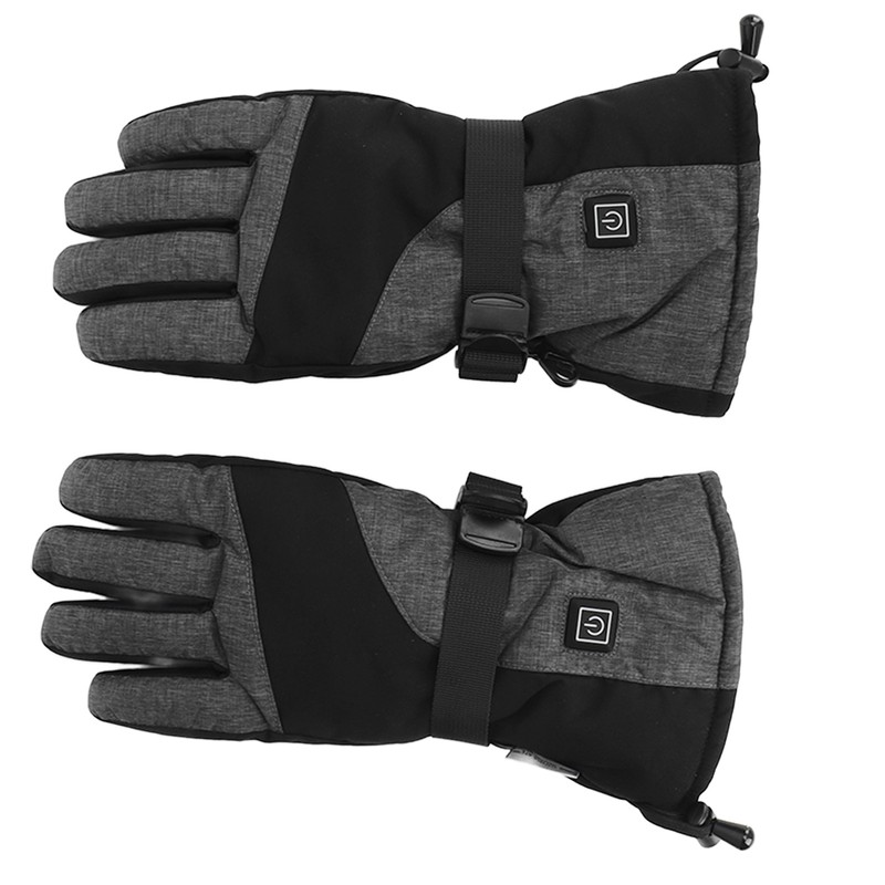 1Pair Electric Heated Gloves Warm Touch Screen Removable Graphene Heating