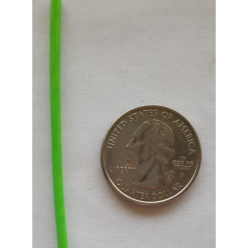 Lexco Cable 1167332CCNG 250' Spool of 3/32" Neon Green PVC