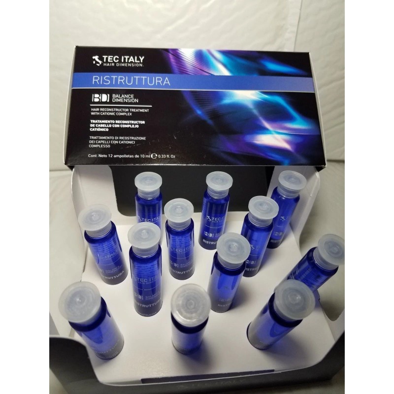 TEC ITALY RISTRUTTURA RECONSTRUCTOR TREATMENT WITH CATIONIC COMPLEX 12 AMPOL.
