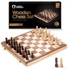 Chess Armory Wooden Chess Set 15 Inch - Classic Handcrafted