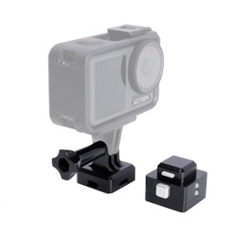 NICEYRIG Quick Release Base Plate for GoPro Hero 11/10/9/8/7, DJI OSMO Action 3/4 Action Camera Drop-in Adapter for Extension Pole, Tripod, Bike Mount, Dolly Rail Slider, Stabilizer - 564