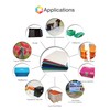 Orange Corrugated Plastic Sheet Horizontal (2, 24" X 36")