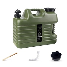 Hzkokon 5 Gallon Camping Water Jug with Spigot BPA-Free Water Jug No-Leak Water Storage Container for Camping Potable Water Storage Containers for Camping, Outdoor and Emergency Use