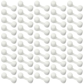 50 Pcs Nose Plug Filters, Disposable Sponge Nostril Filters for Dust, Allergies & Spray Tanning, Soft & Comfortable Nasal Filter for Men Women (White)