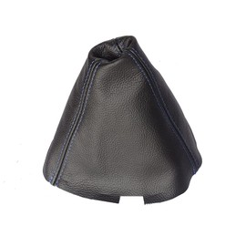 The Tuning-Shop Ltd Compatible with Shift Boot for Mazda RX-8 2003-2012 3 Panels Leather Blue Stitching