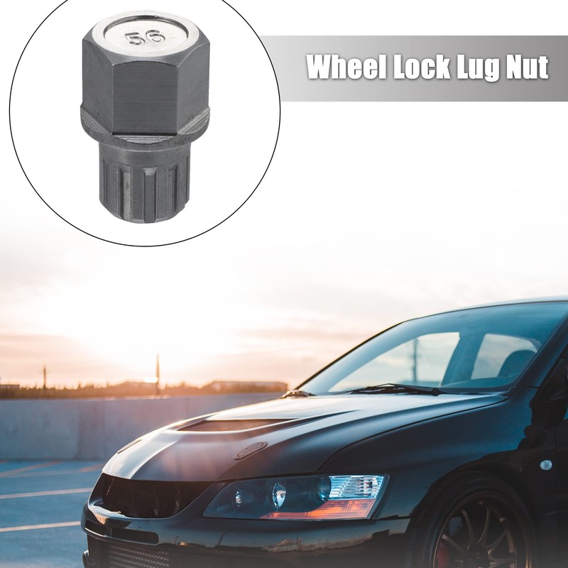 X AUTOHAUX Car Wheel Lock Wheel Nut Socket Carbon Rich