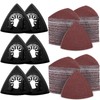136Pcs Oscillating Tool Sanding Pad Kit, Contains 6Pcs Triangle Sanding