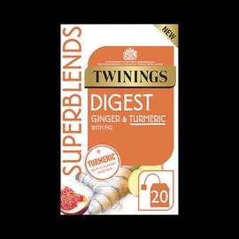 Twinings Superblends Digest Ginger & Turmeric with Fig 20 Teabags