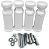 Set of Universal Brackets for Heated Towel Rail Radiator (White)