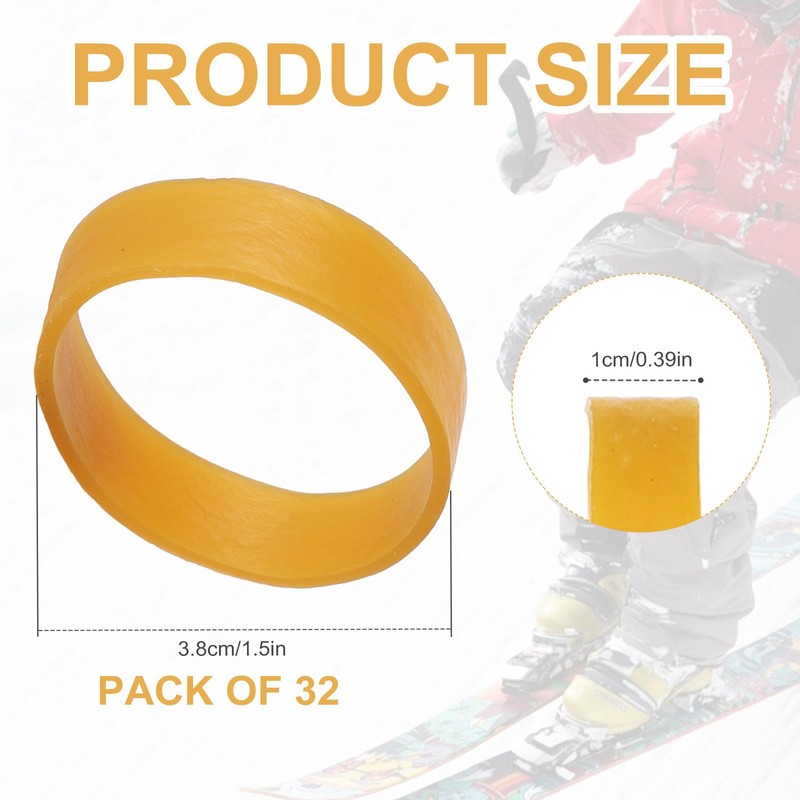 lasuroa 32pcs Ski Brake Retainers, Snowboard Brake Bands Retainers Brake