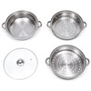 FIPINIXK Three-Layer Steamer Pot for Cooking Multipurpose Vegetable Steamer Stainless