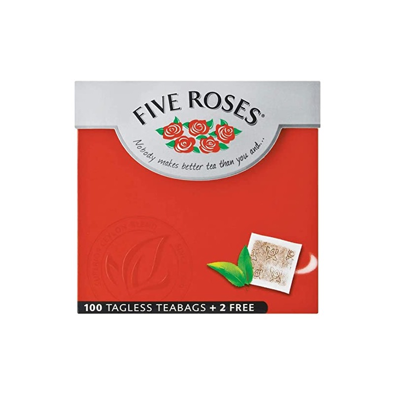 Five Roses Tagless 100 Tea Bags of 250 g
