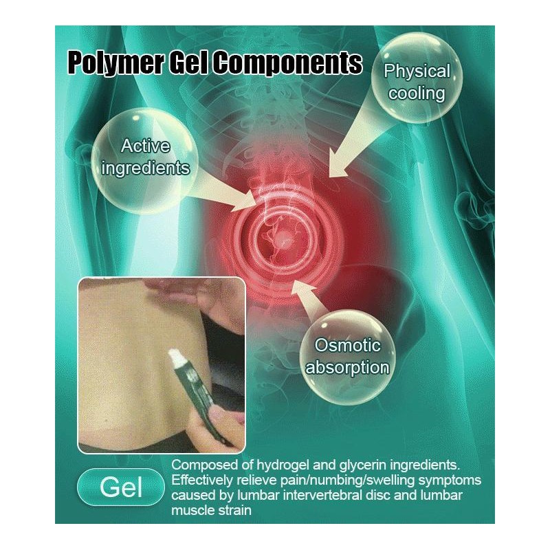 Lumbar Spine Relief Cooling Compress Gel for Soothing Comfort -