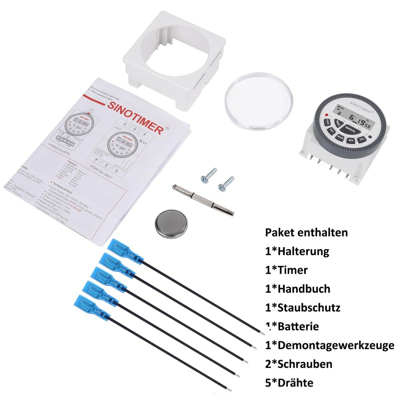 DC/AC 24V Digital Gate Timer Switch - Programmable, Accurate-to-The-Second Control