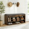 Stabrech Shoe Storage Bench with Flip Drawer, Shoe Rack with