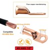 0000 Gauge Pure Copper Lugs 4/0 AWG-1/2" Ring Terminal Cable