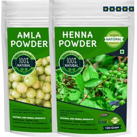 Henna Amla Powder for Hair Care Combo - 100Gram (Pack of 2)