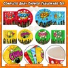 Widecook 450 Pcs Hero Theme Tableware Set Decorations, Hero Action