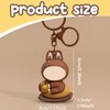 Keychains, Keychain,Trojaner Schlüsselanhänger,Doll Keychains,Keychai,Perfekt für Schulranzen Dekoration(braun)