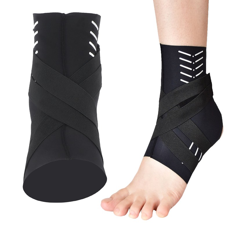 Ankle Support Brace Breathable Relieve Discomfort Foot Compression Sleeve Wraps