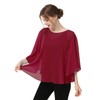 Casual Chiffon Cape Soft Shawl Sheer Shrugs Poncho Capelets shawls