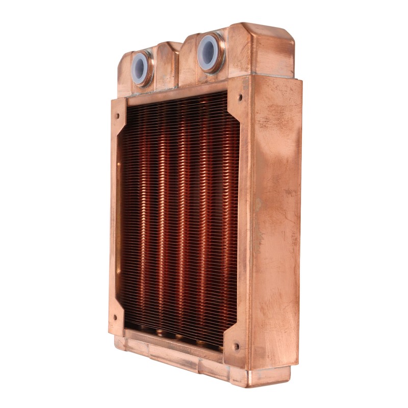 Water Cooling Radiator Red Copper 7mm Round Pipe G1/4 Thread