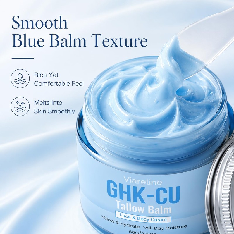 GHK-Cu Copper Peptide Face & Body Cream, Whipped Beef Tallow