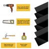 6 Pack Black ABS Plastic Sheet 12" x 16" x