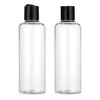 2 Pack 8 oz Plastic Empty Bottles Clear Squeeze Bottle