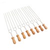 8 Pcs Stainless Steel Barbecue Fork Roasting Stick with Temperature