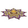 Krisah SMALL SIZE 11 Pieces Set Acrylic Rangoli with T