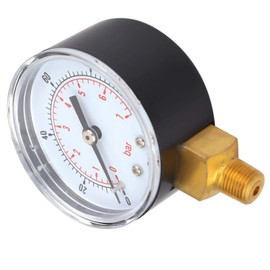 1/8 BSPT durability pressure gauge, oil pressure gauge, clear readings, better protection of the dial (0-100psi 0-7bar)