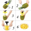 Pineapple Cutter Slicer and Corer: [3-in-1] Stainless Steel Pineapple Cutter